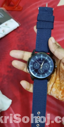 Black And Blue Colour Expensive Watch
